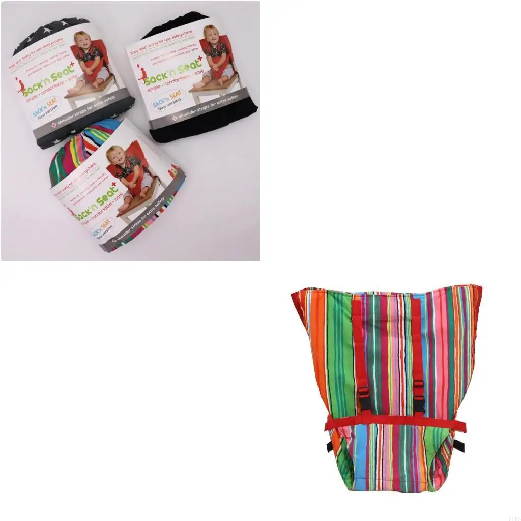 

Portable Baby High Chair Safety for Seat Harness Toddler High for Seat Cover with Adjustable Straps Shoulder Bel L8RB