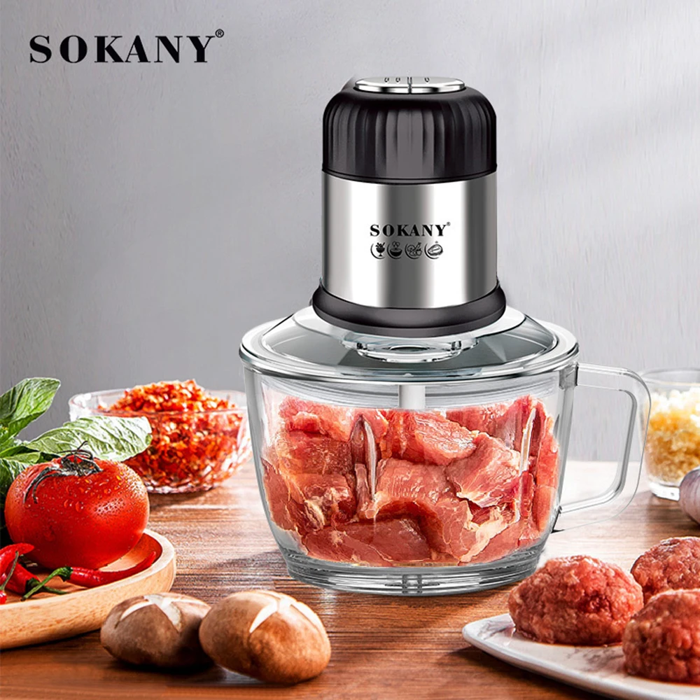 Food Processor, Electric Meat Grinder Food Chopper for Vegetables, Meat and Baby Food