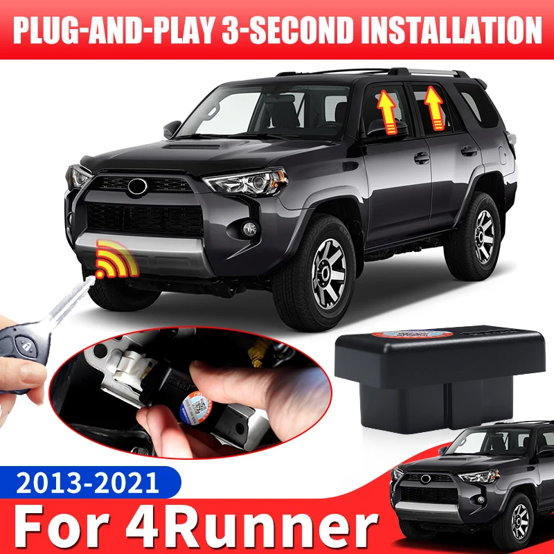 

Lock Car Auto Close Window Automatic Lock Door OBD Module for Toyota 4Runner 2022-2010 2021 Interior Modification Accessories