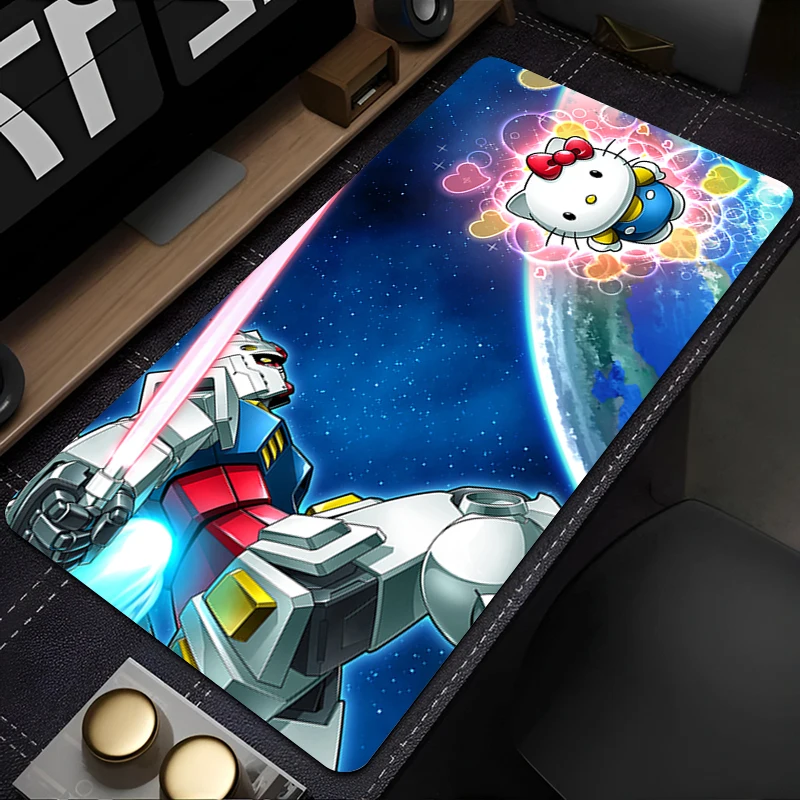 Alas Mouse Anime Gamer Alas Mouse Gaming Alas Meja Mechanical Warrior RX-78-2 Gundam Playmat Alas Keyboard Komputer dan Kabinet