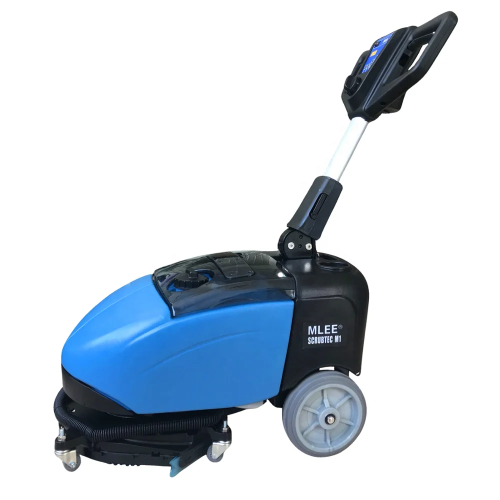 

MLEE-M1 Mini Hand push Electrical Smart Cleaning Machine Tile Washing Blue Compact Office/Home Floor Scrubber Machine