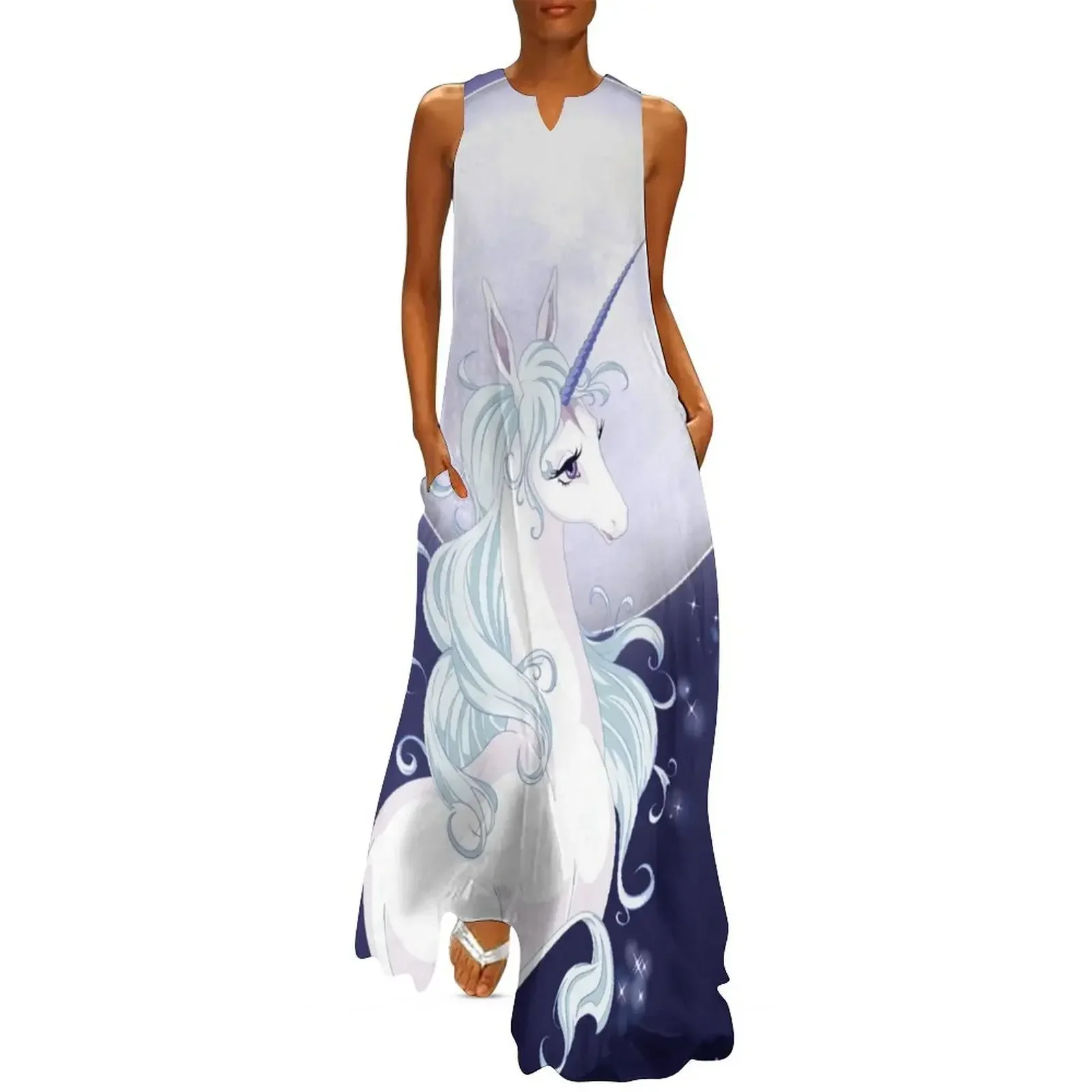 

Full moon unicorn Long Dress Women's long dress Women dresses summer women's summer jumpsuit Dress