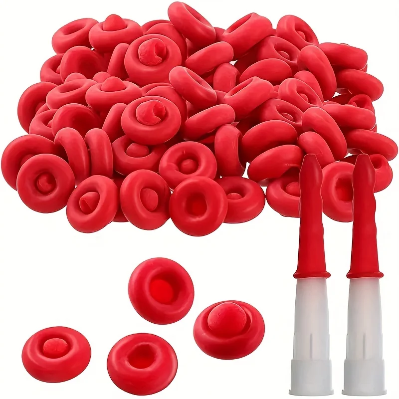 

15Pcs sealant caps, sealant preservator, trimming tool, tube cap for sealing and preservation, red
