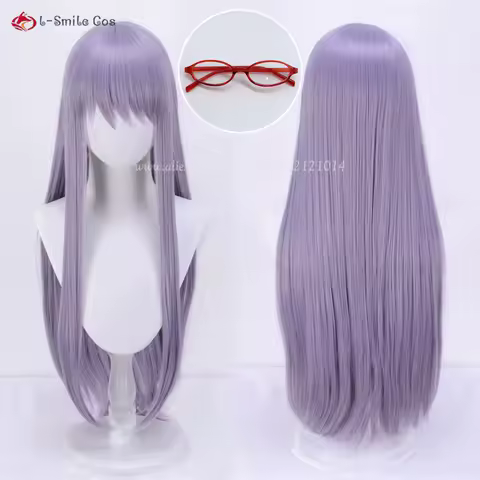 Anime Yukina Minato Cosplay Wig 80cm Purple Grey Wigs Heat Resistant Synthetic Hair Cosplay Costume Wigs For Women + Wig Cap