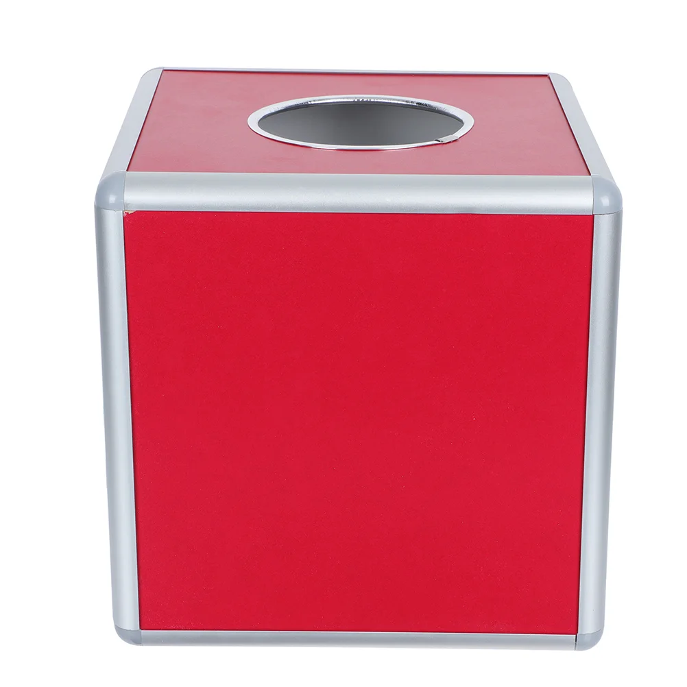 

1PC Blank Draw Lottery Box Multi-purpose Storage Box Annual Meeting Lottery Box Aluminium Alloy Box