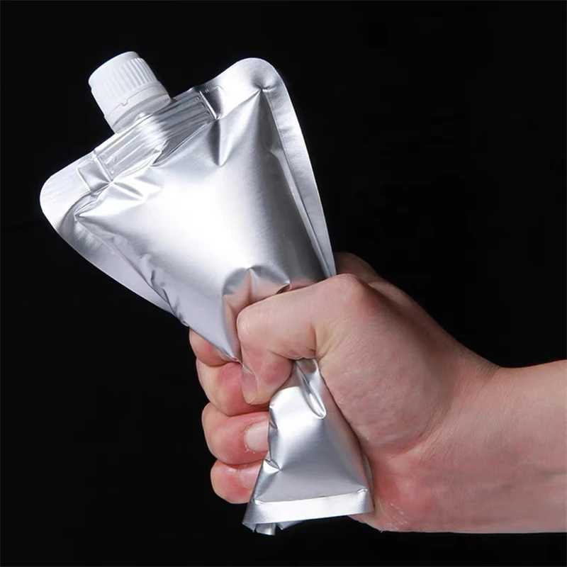 StoBag 100pcs Wholesale Aluminum Foil Liquid Nozzle Bags Packaging