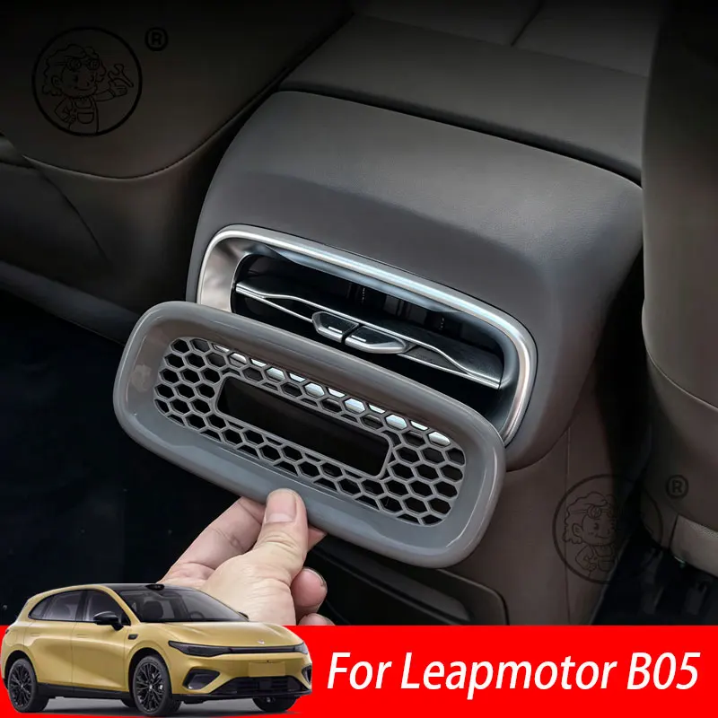 

For Leapmotor B05 2026 2027 Car Armrest Rear Air Outlet Covers Dust Proof Protective Cover Car Interior Accessories