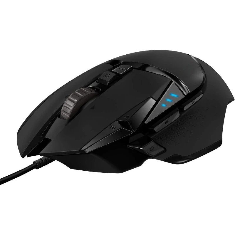 High Performance Wired Gaming Mouse, HERO 25K Sensor, 25,600 DPI, Adjustable Weights, 11 Programmable Buttons, On-Board Memory