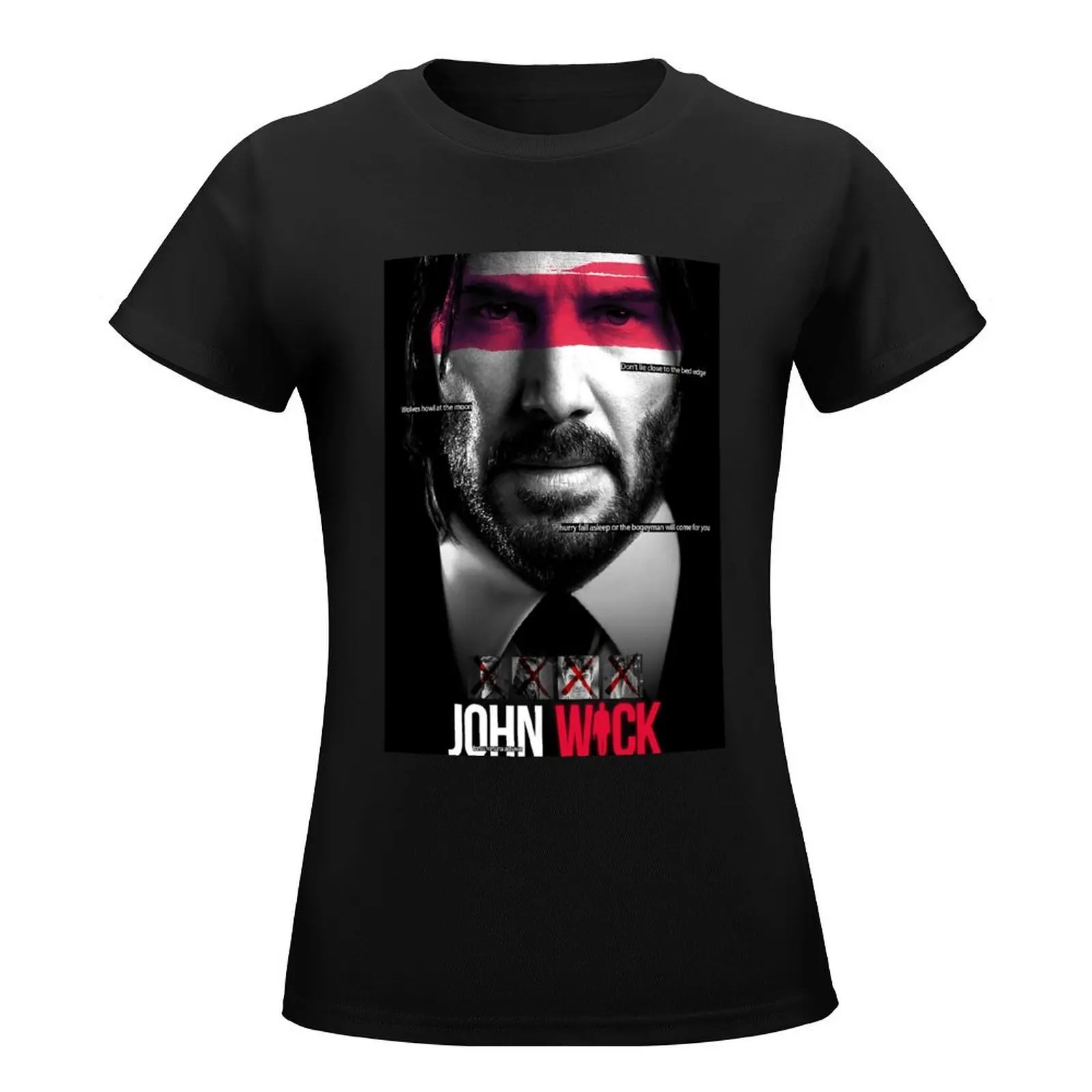 John Wick - Baba Yaga camiseta grande para mulheres, roupas vintage, top de treino, blusa hippie, verão