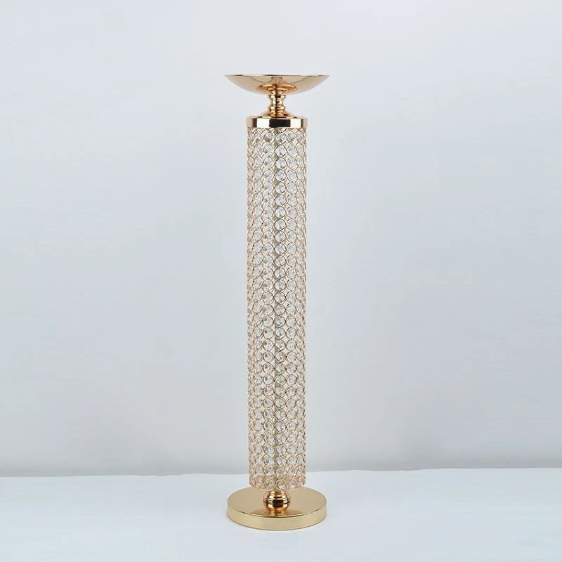 New European round Roman column vase wedding arrangement props wedding decoration road guide crystal ornament wholesale