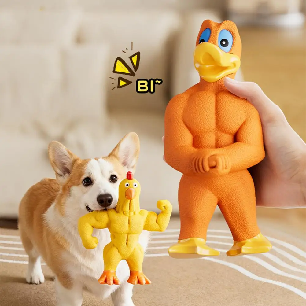 ألعاب كمال الأجسام من اللاتكس الصار - لعبة مضغ ممتعة وترفيهية ذاتية للكلاب المتوسطة والكبيرة