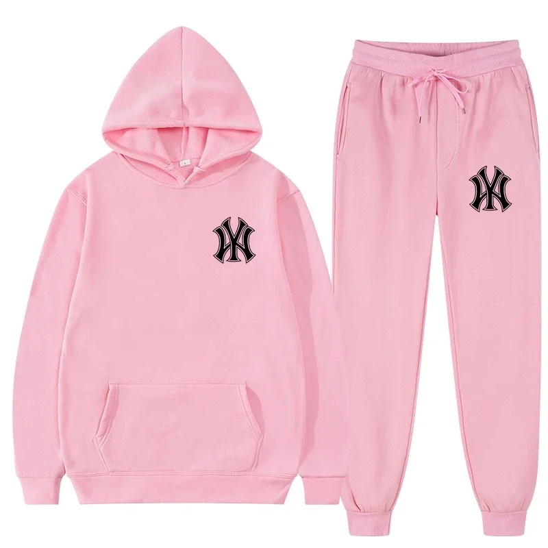 Men's suit Men's and women's sweatshirt and sweatpants suit Two piece sweatshirt men's and women's clothing 2024