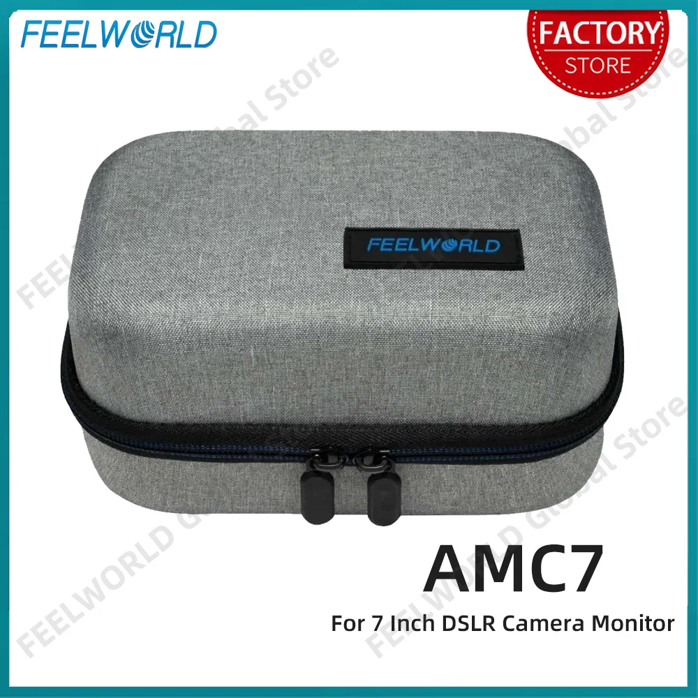 FEELWORLD AMC7 Bolsa de almacenamiento portátil Estuche de transporte Estuche de mano Bolsa de equipo fotográfico para monitor de cámara DSLR de 7 pulgadas