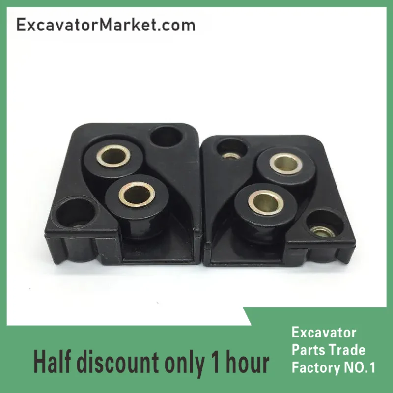 Excavator Accessories Longgong LG60/65/80/85/6225 front glass pulley slide rail seat  complete set