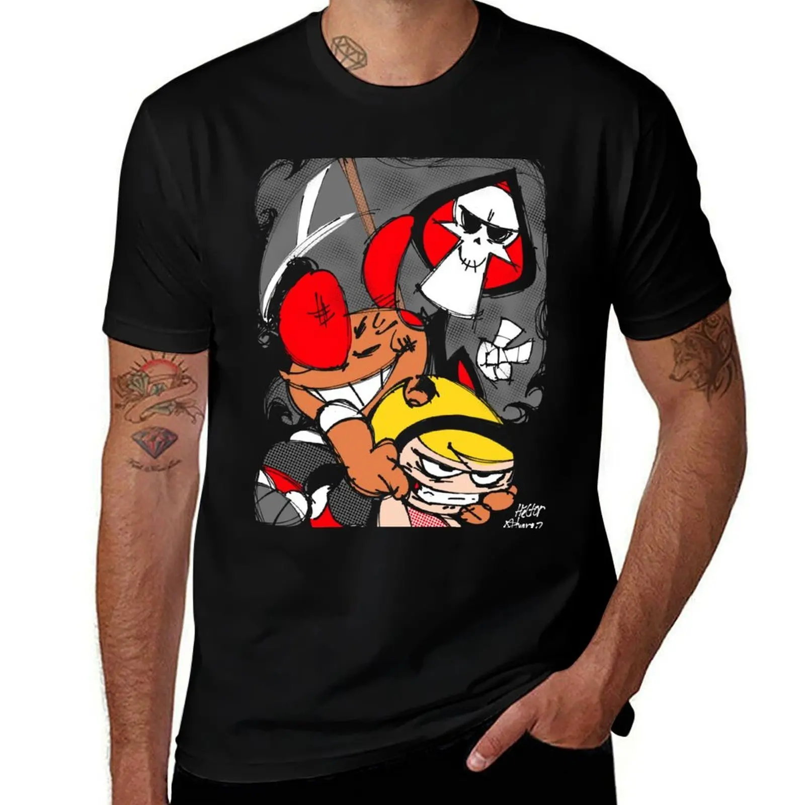 

the grim adventures of billy and mandy T-Shirt cotton tshirt 100% graphic t shirts for man man t shirts graphic T-Shirt