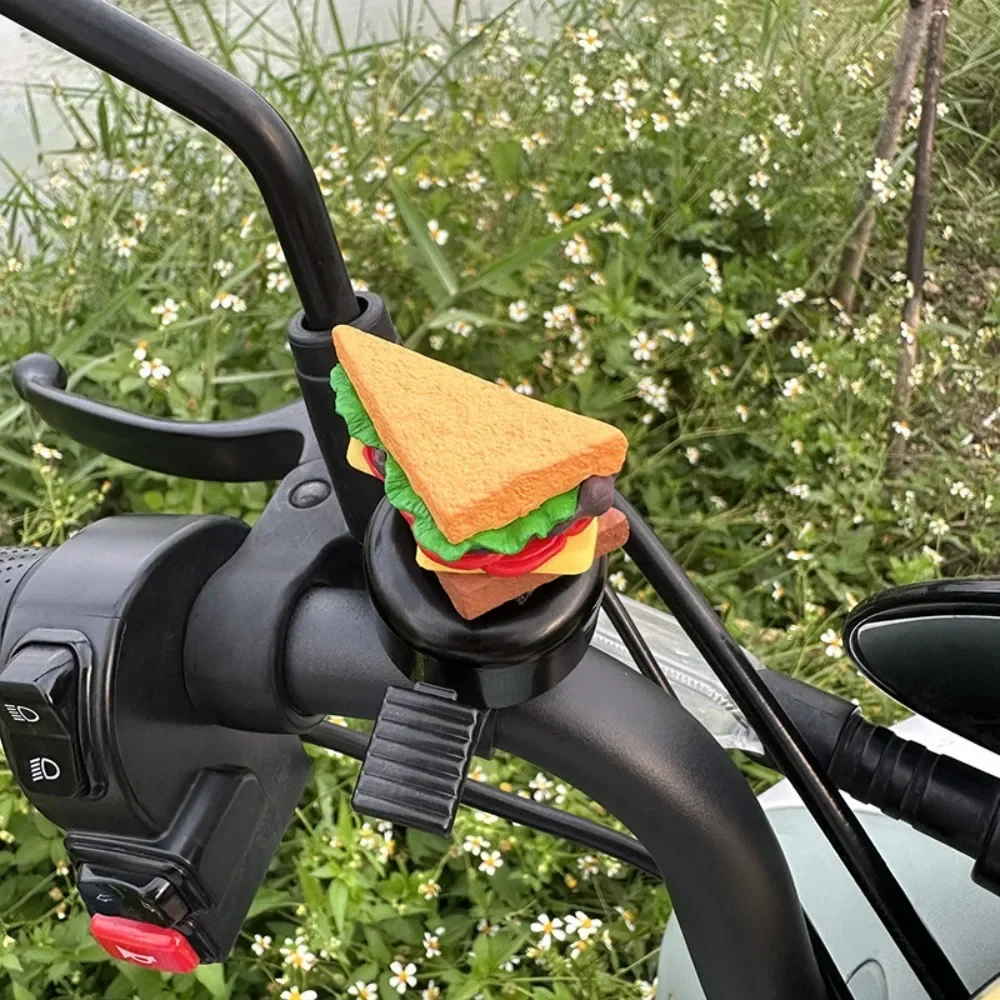 Hamburg Cartoon Fahrradklingel Sandwich Pommes Frites Fahrradhupe Laute Cartoon Fahrrad Rollerklingel Kinder Mountainbike – Detail 5