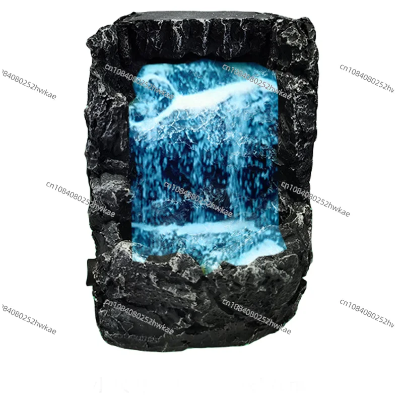

Fish Tank Landscaping Rockery Quicksand Waterfall Stone Dynamic Pump Special Quicksand Aquarium DIY Landscaping Stone Artifact
