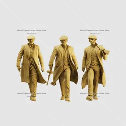 1/64 1/43 Scale Miniature Scene Doll White Model Un-panited Peaky Blinders Tommy Shelby Brothers Mini Action Figure Prop