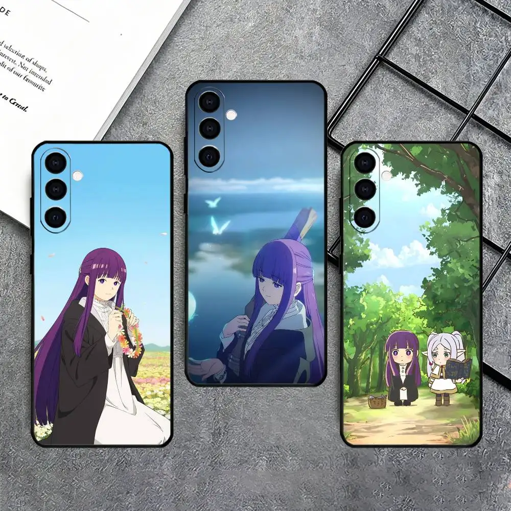 F-Fern Sousou no Frieren Phone Case For Samsung Galaxy A73,A72,A71,A70,A53,A52,A51,Others Soft Black Cover