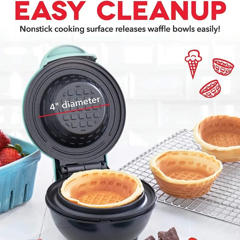 Waffle bowl maker. Home breakfast machine. Egg tart maker. Ice cream maker. Egg roll maker