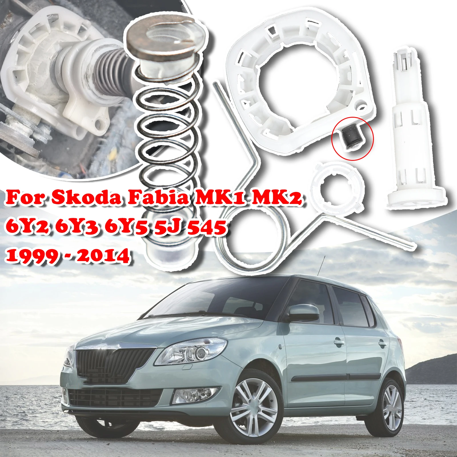 

Upgrade Gear Lever Spring Bearing Shell Bushing For Skoda Fabia MK1 MK2 6Y2 6Y3 6Y5 5J 545 Manual Repair Selector Shifting Fix