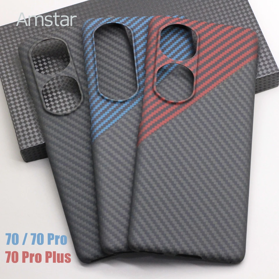 

Amstar Real Carbon Fiber Protective Case for Honor 70 Pro Plus Cases Premium Ultra-thin Aramid Fiber Hard Cover for Honor 70 Pro