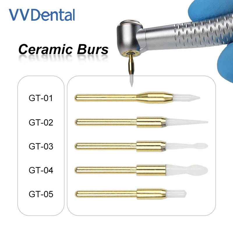 Dental Ceramic Burs Soft Tissue Trimming Gingival Bur High Speed Needle for Gum Recession Proliferative Grinding Polishing Tools