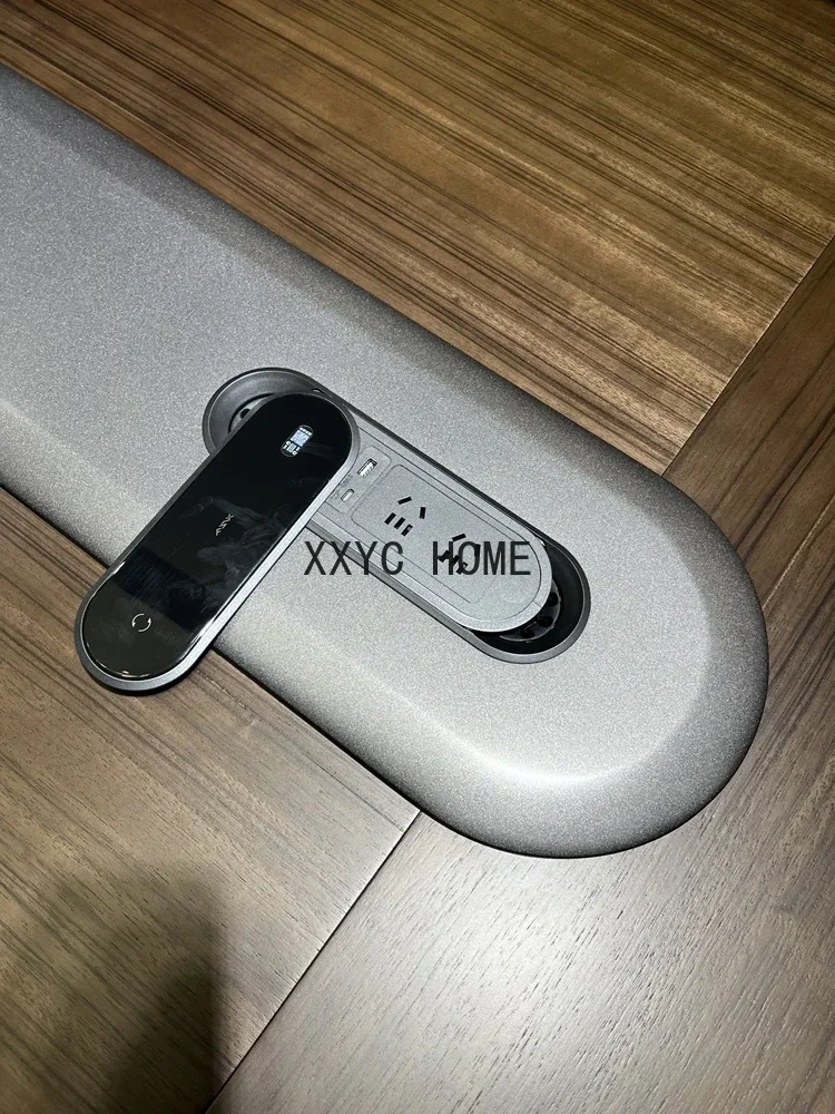 Conference Table Long Table Office Furniture High-Grade Paint Solid Wood Conference Room Simple Modern Negotiation Long Table