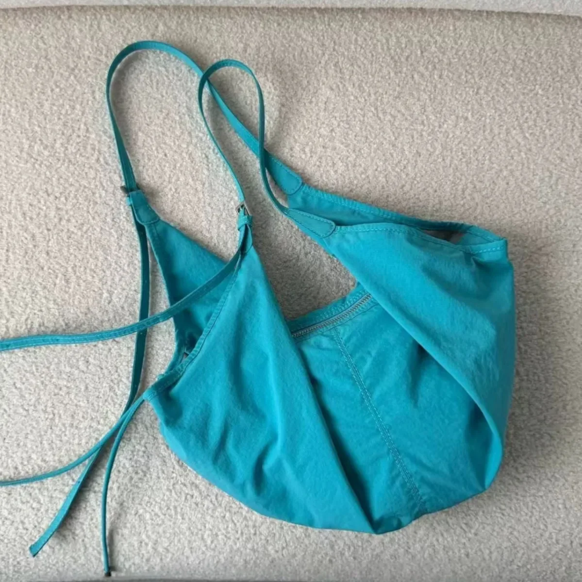 Pretty Blue Canvas Bag Women New Fashion Solid High-Capacity Shoulder Bag Handbag Spring Summer Fashion Lightweigh