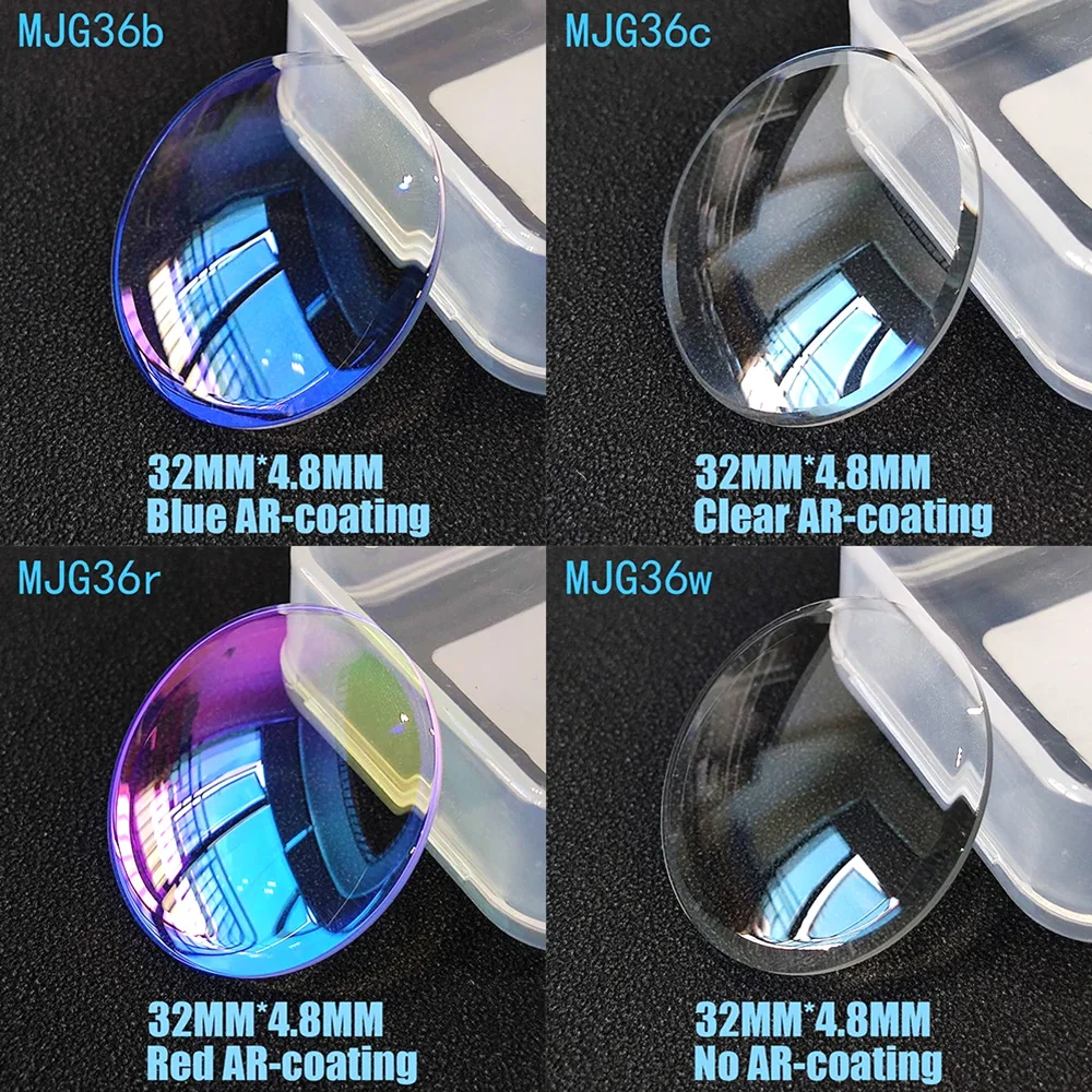 32 mm * 4,8 mm doppelt gewölbtes Mineralglas-Uhrenglas, Ersatz passend für 6306-7000 6309-7040 6309-7049 6309-7290 7002-7000 7548-7000