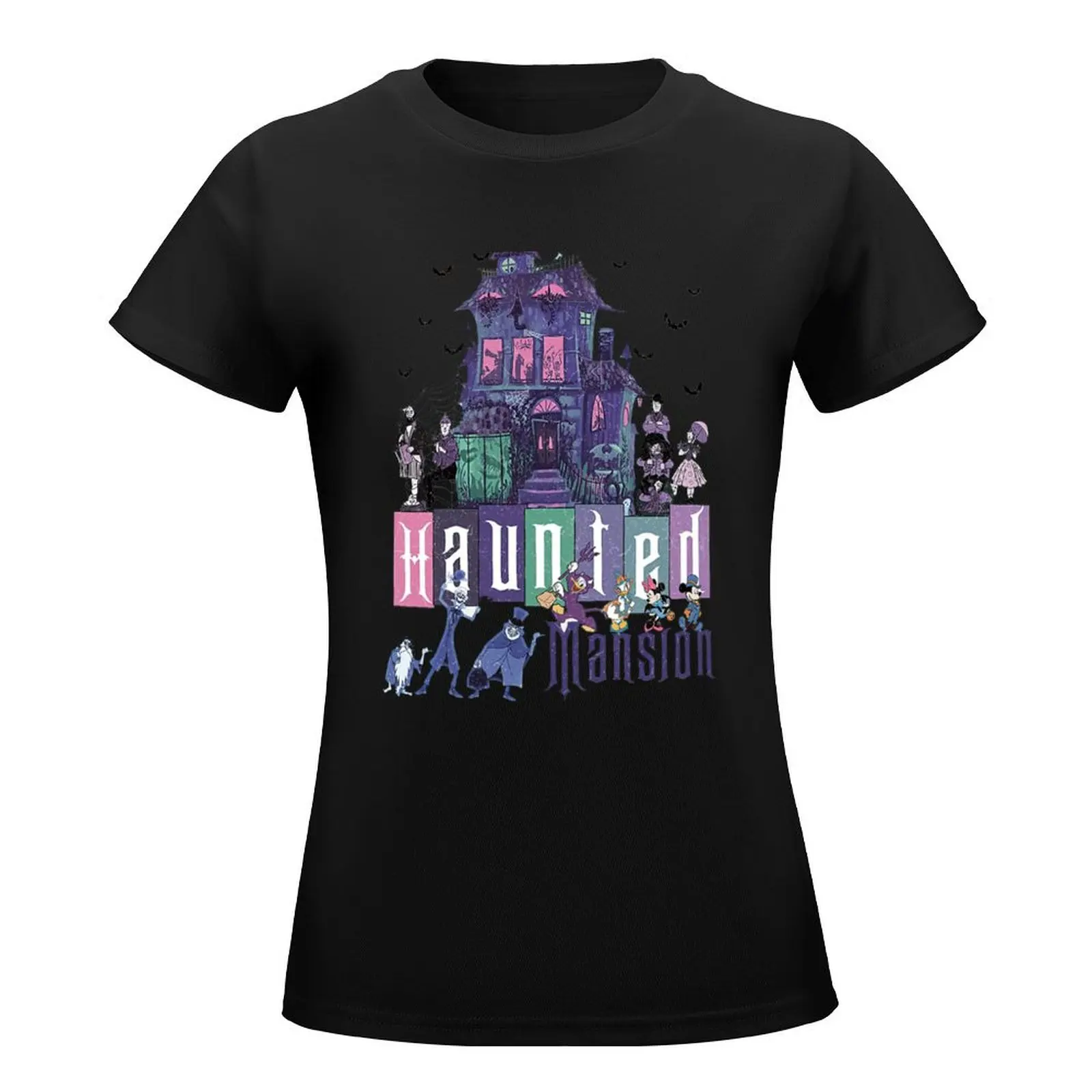 Haunted Mansion Halloween T-Shirt funny aesthetic clothes Blouse cute clothes new edition t shirts for Women