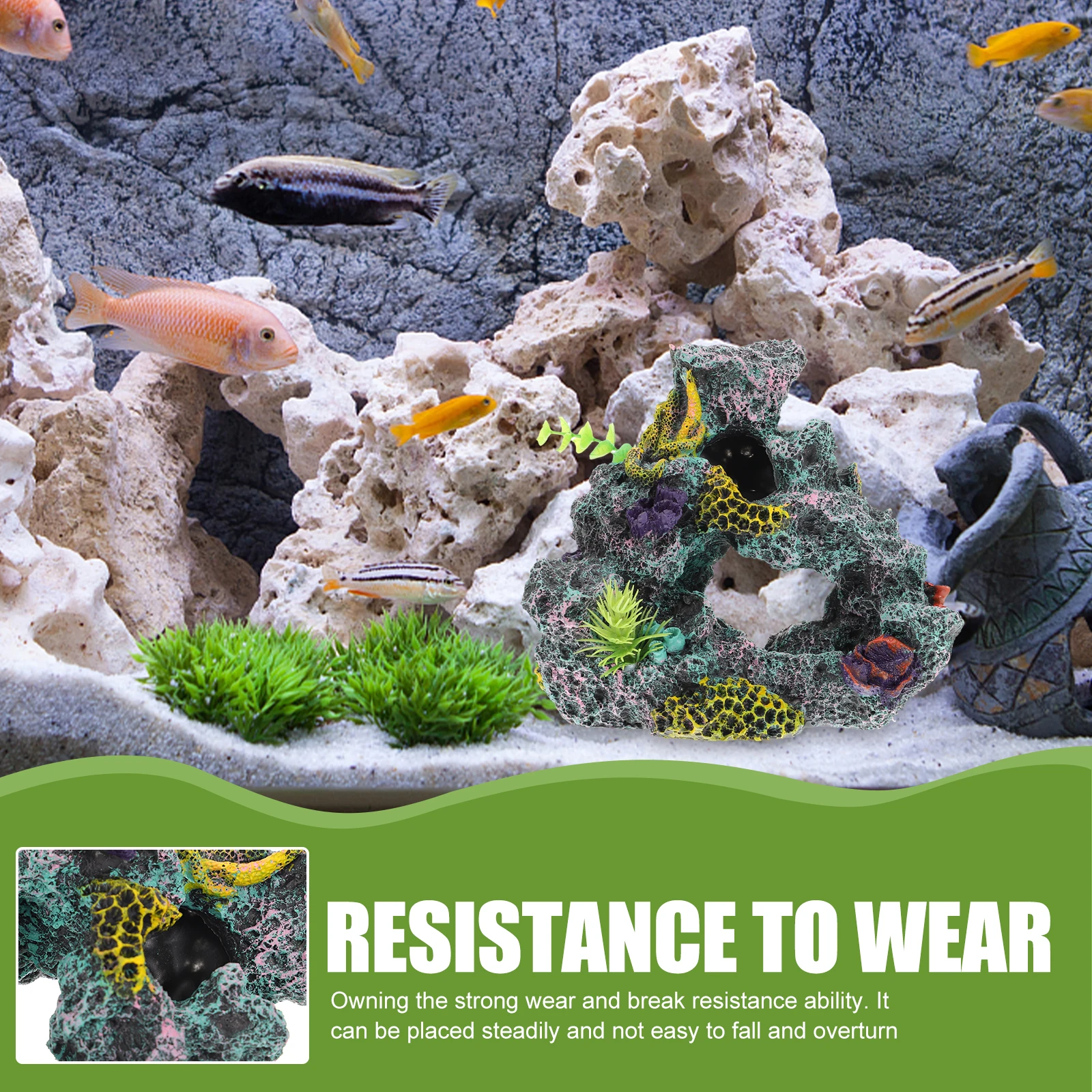 

Artificial Coral Reef Statue Resin Decoration Aquarium Landscaping Coral Ornament Fish Tank Accessory Aquarium Decorations