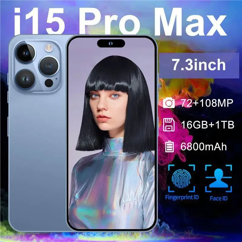 New 2024 Model Cross-Border Mobile Phone I15 PRO MAX Android 8.1 Affordable Best Seller 2G+16G Flexible Island