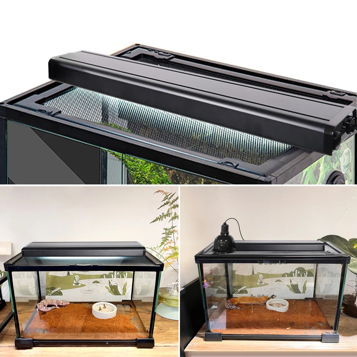 48inch 4ft 100w Dual T5 Reptile Light Housing Non Heat Lighting Fixture