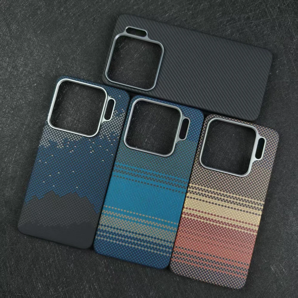 

Magnetic Aramid Fiber Phone Case for Xiaomi Mi 15S Pro Magsafe Case Carbon Fiber Back Cover on For Xiaomi 15s Pro Carbon Case