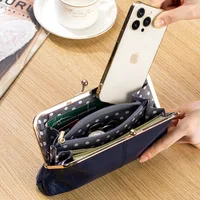 Genuine Leather Long Clutch Wallet Clip Bags Vintage Coin Purse Card Holder Key Lipstick Storage Phone Pouch Case For Women - Image 4