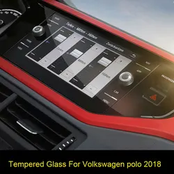 Temperli cam ekran koruyucu için Volkswagen vw polo/VW Polo 6 keşfedin medya 8 inç 2019 araba navigasyon ekran