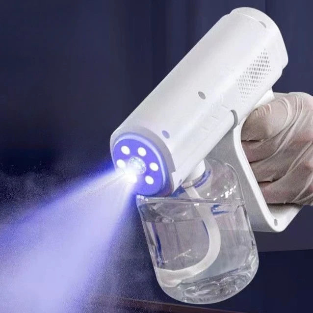 

Спрей для ухода за волосами Blue Light Nano 380 мл, USB-заряжаемый, беспроводной, паровой, профессиональный инструмент для укладки, профессиональные аксессуары для волос