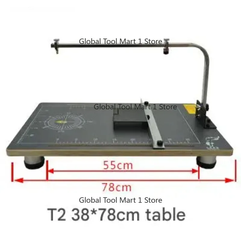 D3762 55CM Cutting Length Heating Wire K-T Board Irregular Sponge Foam Angle Cutting 24W Carousel Sponge Foam Cutting Machine