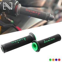 For Kawasaki Ninja250 Ninja300 Ninja400 ZX-6R ZX-10R Motorcycle Domino Universal Rubber Handle Bar Grip Handlebar