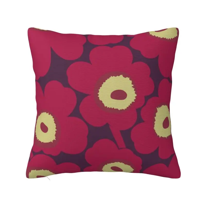 Custom Little Poppy Print Throw Pillow Covers Fashion Modern Style Cushion Cover Decoration Salon Square Pillowcase