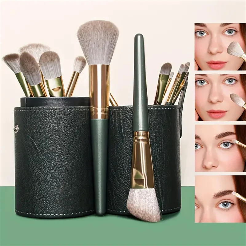 14pcs Makeup Brush Set, Eyeshadow Brush, Powder Brush, Blush Brush, Highlighter Brush, Contour Brush, Detail Brush, Nail Brush,