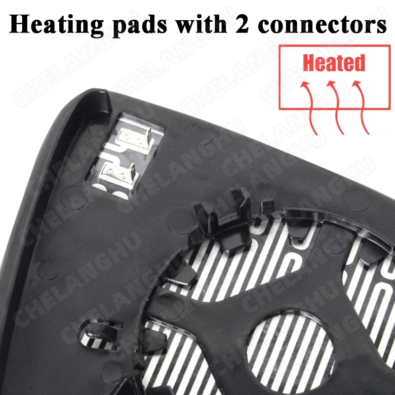 1 Pc Left Side Mirror Glass For Jeep Compass 2017 2018 2019 2020 2021 Heated Rear View Mirrors Car Accessory