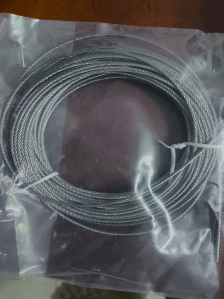 

304 Stainless Steel Wire Rope 1mm-20mm 7x19 Strand, Flexible Aircraft Cable for Lifting, Crane, Clothesline, Garden, DIY