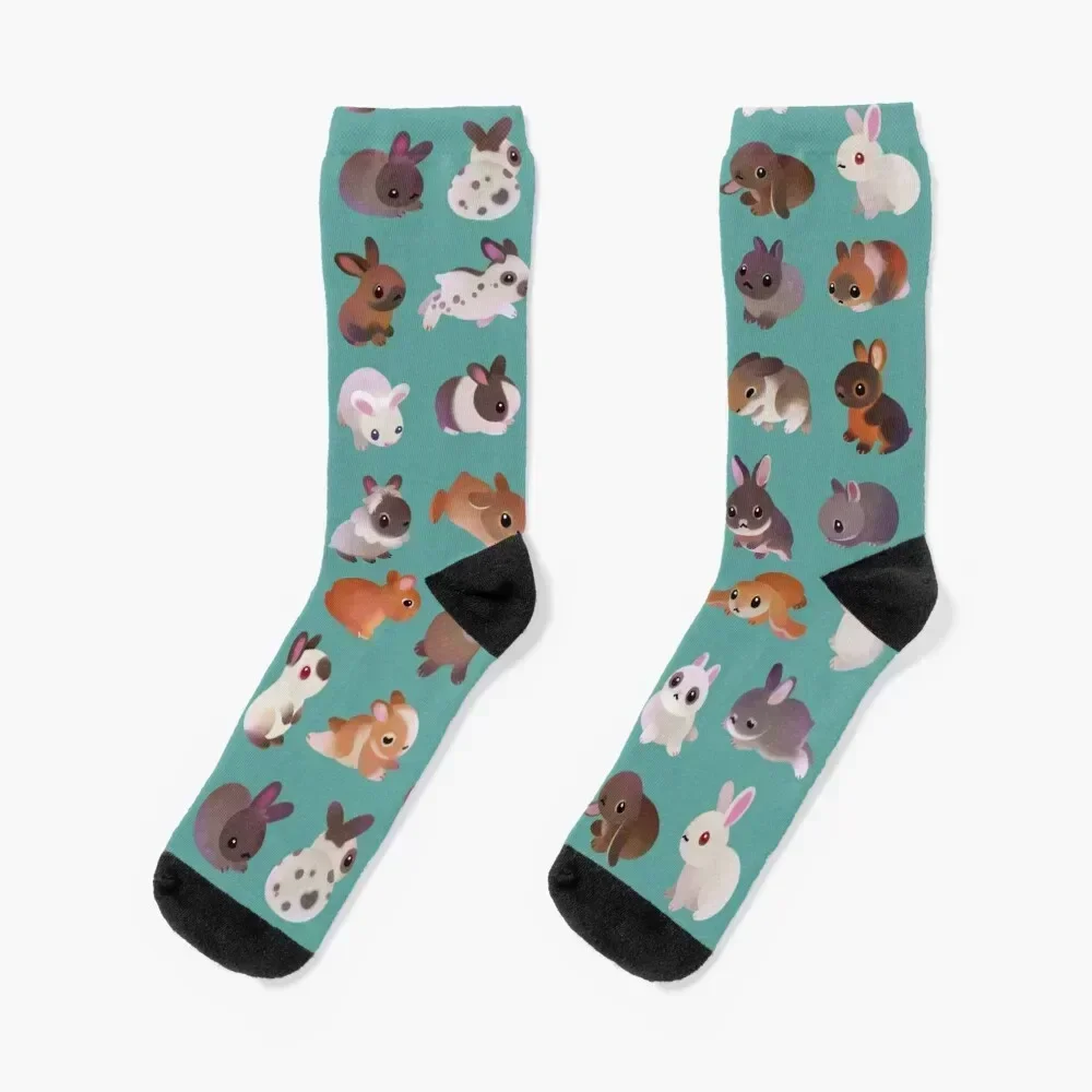 

Bunny day - green Socks snow Crossfit sports stockings halloween Men Socks Luxury Brand Women's