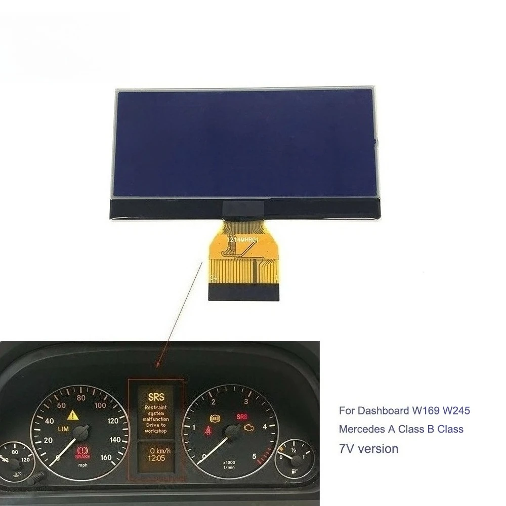 

FOR MERCEDES A B CLASS W169 W245 INSTRUMENT CLUSTER LCD SCREEN DISPLAY SPEEDOMETER DASHBOARD A1695400448 0263643242