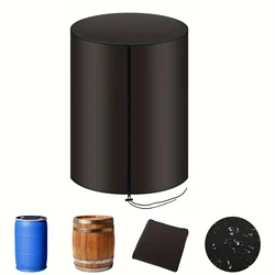 55-Gallon Bucket Lid 420d Oxford Cloth Water Storage Bucket Lid Outdoor Waterproof Rain And Snow Bucket Lid With Drawstring