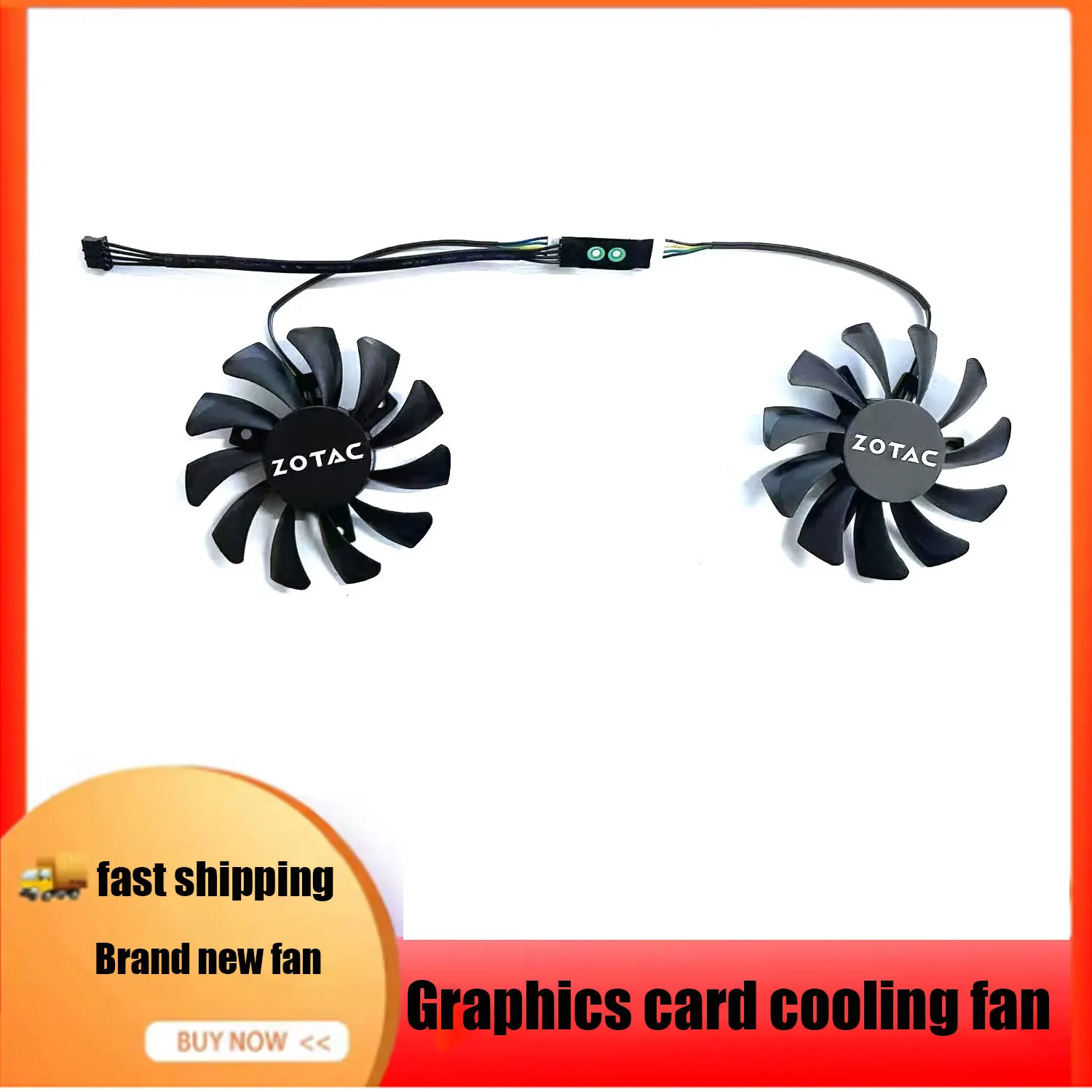 NEW 4PIN 75MM GA81O2U GA81S2U GTX970 GPU fan for Zotac GEFORCE GTX 970 graphics card