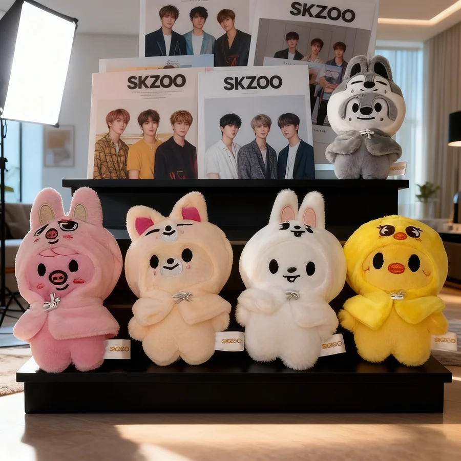 Nouveau SKZOO Stray enfants en peluche poupée porte-clés mignon Animal poupée pendentif en peluche jouet sac pendentif enfants Festival cadeau