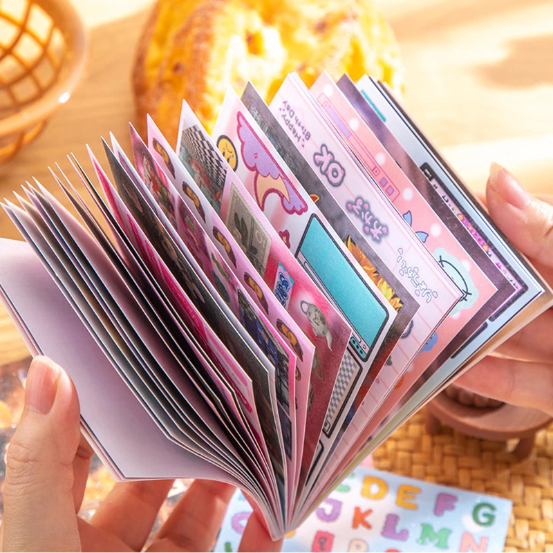 30sheets/bag Showa Suixiang Series Large Capacity Creative Sticker Notebook Account Decoration Stickers Desktop Diary Decoration